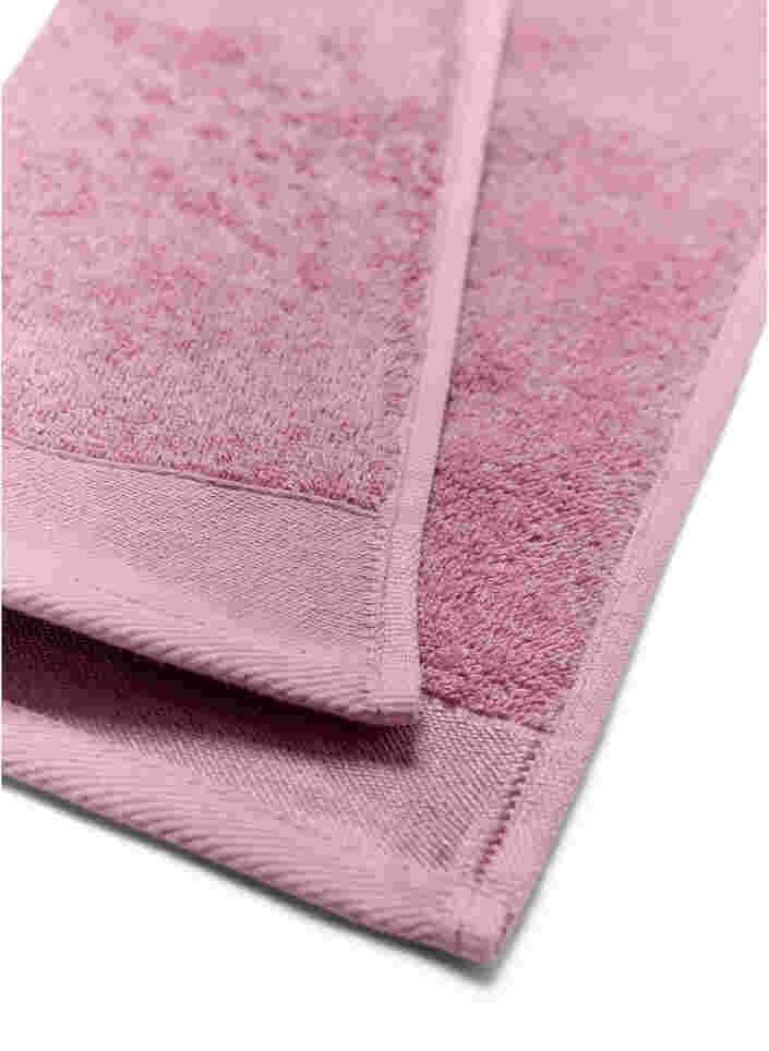 Handdoek in katoenen badstof, Deauville Mauve, Packshot image number 2