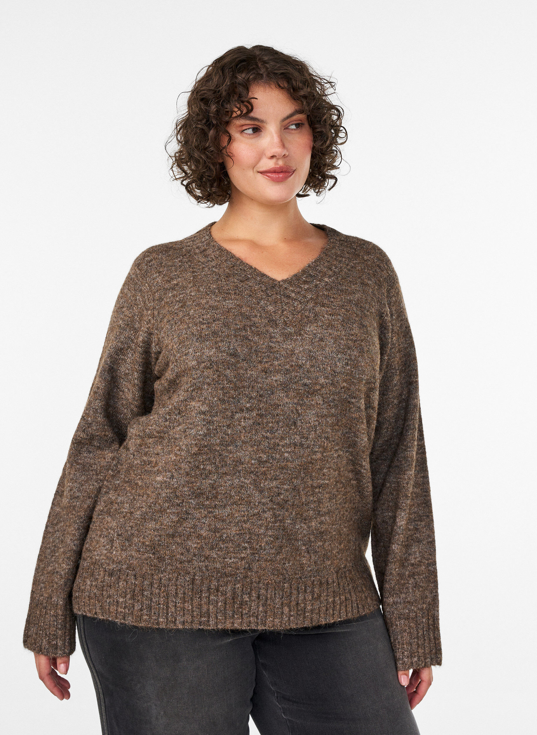 ZizziPull col V, Marron, Model image number 0