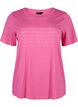 T-shirt avec motif de texte, Shocking Pink W.Pink, Packshot image number 0