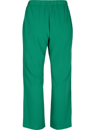 Pantalon évasé avec taille élastiquée, Verdant Green, Packshot image number 1