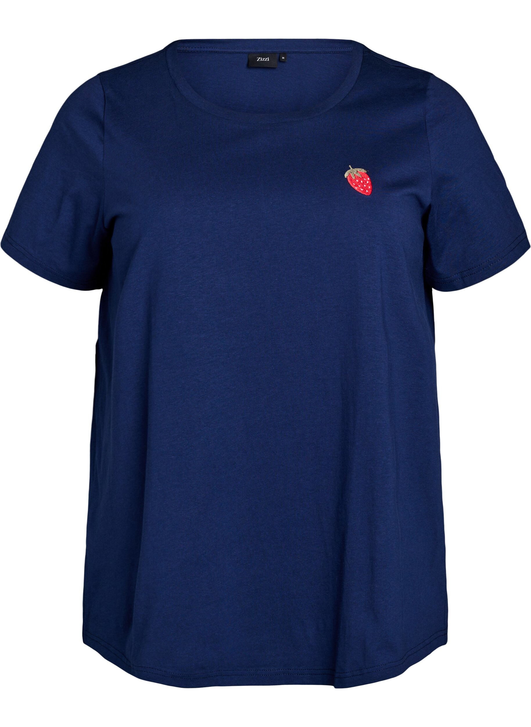 Zizzi T-shirt avec broderie fraise, Naval A. W. Berry, Packshot image number 0
