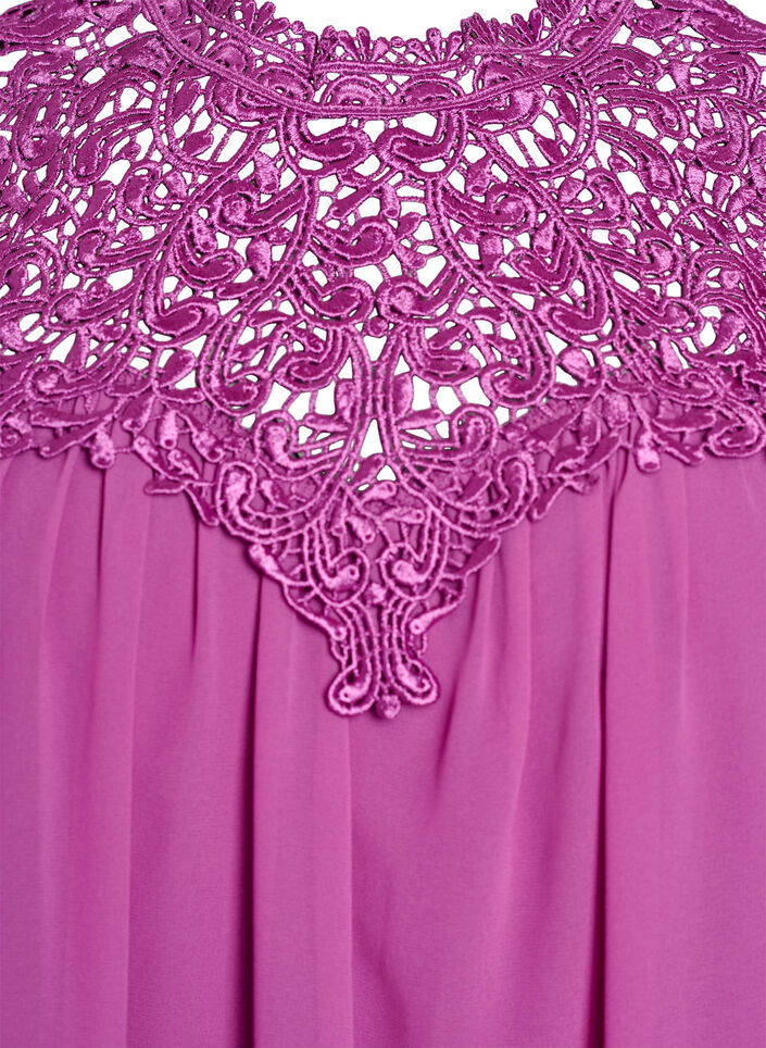 Haut de fête sans manches avec crochet, Violet, Packshot image number 2