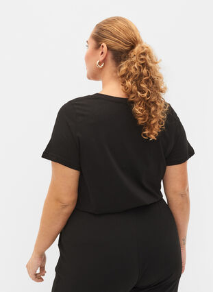 T-shirt de Noël en coton, Black Loading, Model image number 1