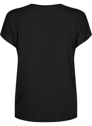 Trainings-T-shirt met ronde hals, Black, Packshot image number 1