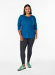 Training blouse met 3/4 mouwen, Blauw, Model image number 1