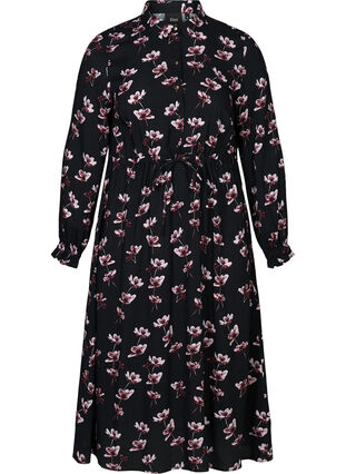 Petite robe, Black AOP, Packshot image number 0