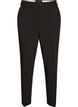 Getailleerde broek met hoge taille en persvouwen, Zwart, Packshot image number 0