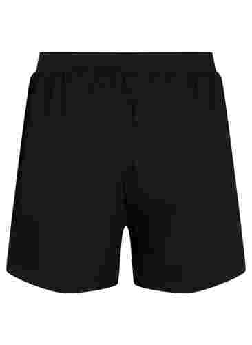 Short de pyjama ample en coton mélangé, Black, Packshot image number 1