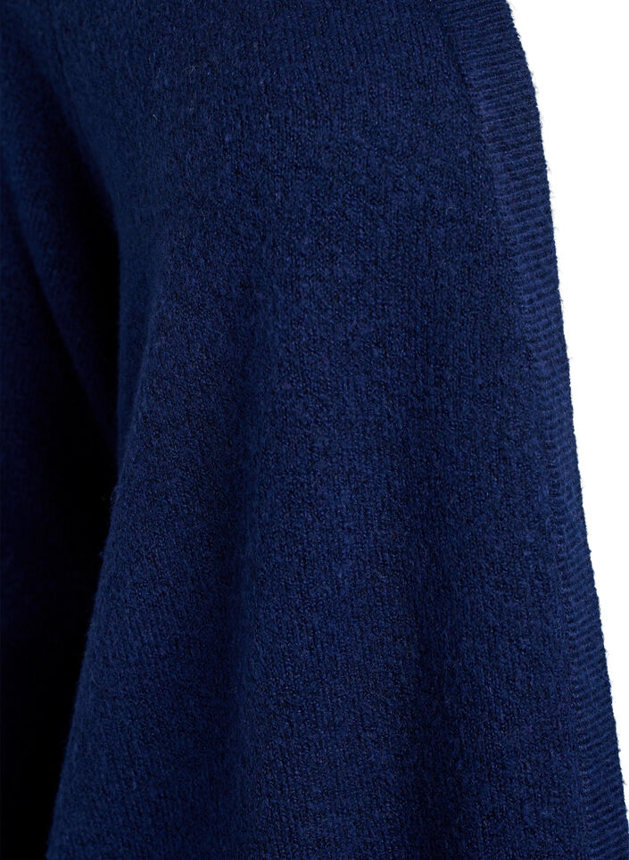 Cardigan en tricot c&ocirc;tel&eacute; avec poches, Bleu, Packshot image number 2