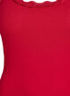 Top met kanten afwerking, Rood, Packshot image number 2