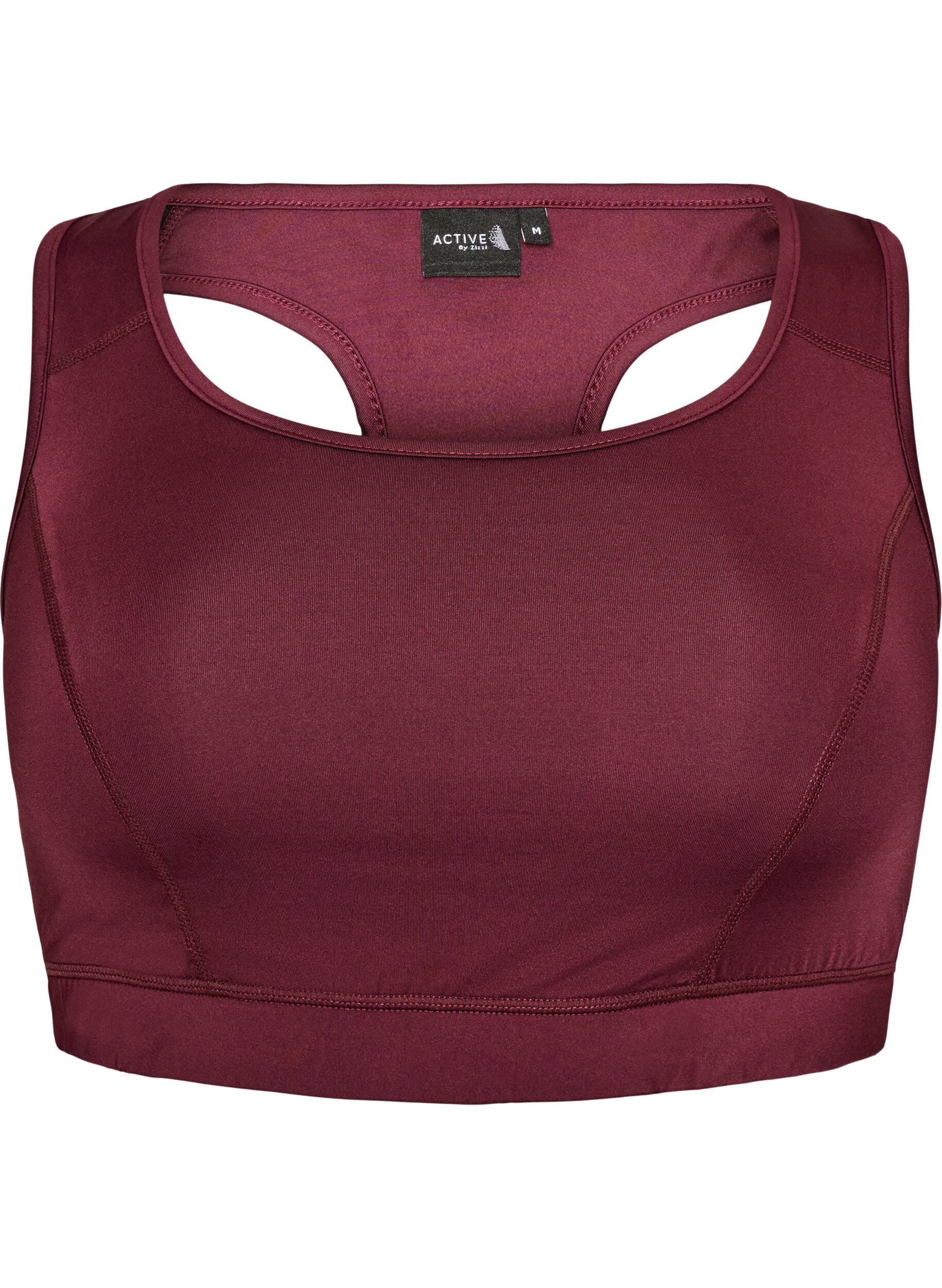 ZizziSport-bh met racerback, Rood, Packshot image number 0