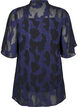 Chiffon tuniek met jacquard patroon, Evening Blue, Packshot image number 1