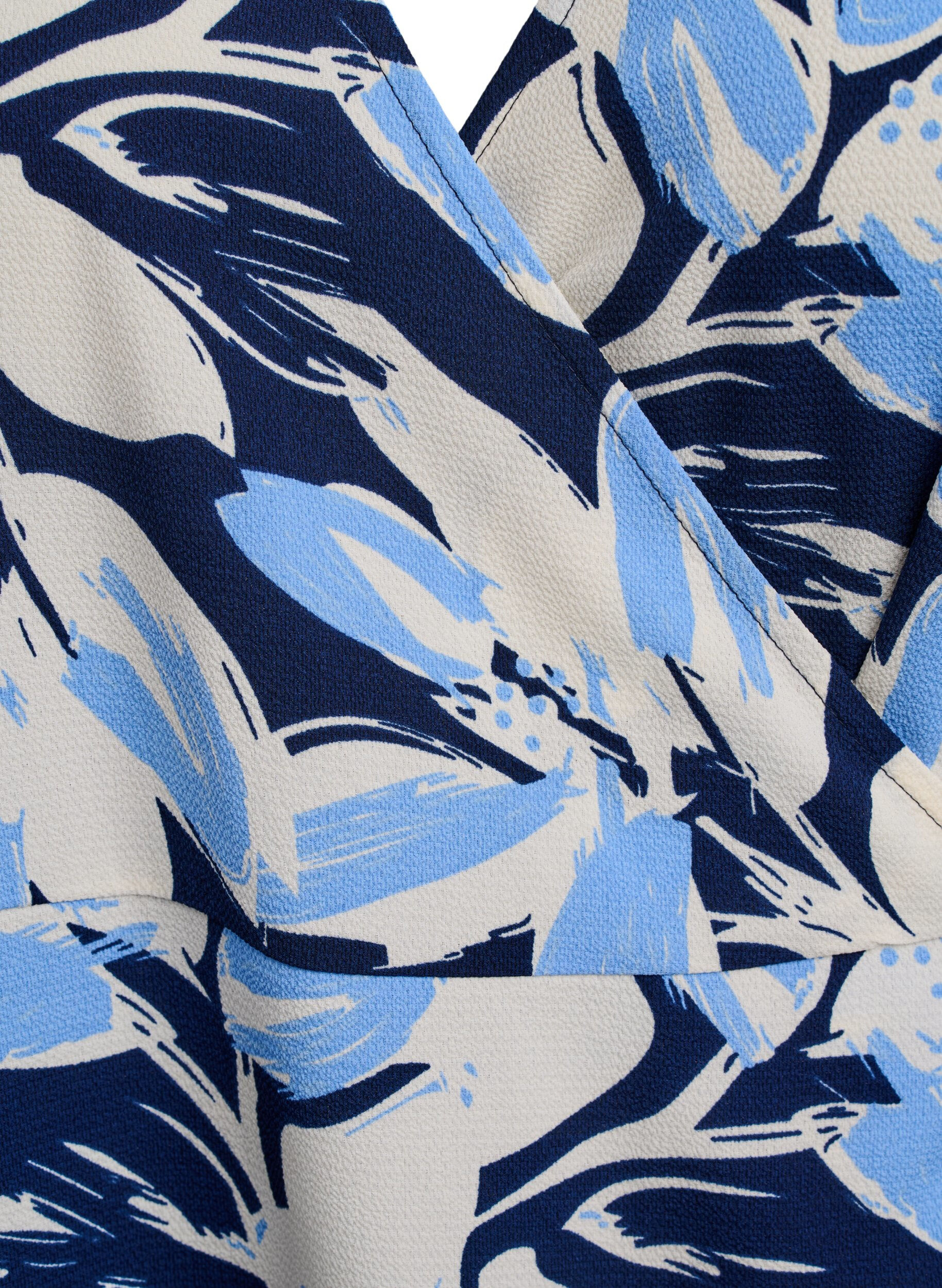 ZizziWikkeljurk met korte mouwen, Blauw, Packshot image number 2