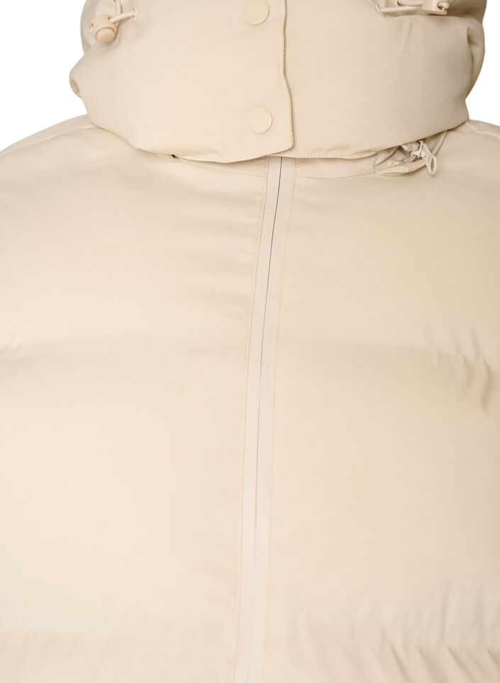 Doudoune courte avec capuche amovible, Vanille, Packshot image number 2