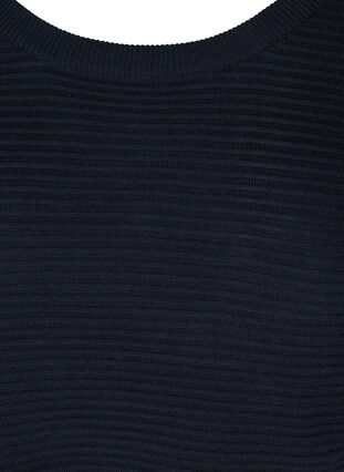 Blouse tricotée à manches longues et détail de fermeture éclair, Night Sky, Packshot image number 2