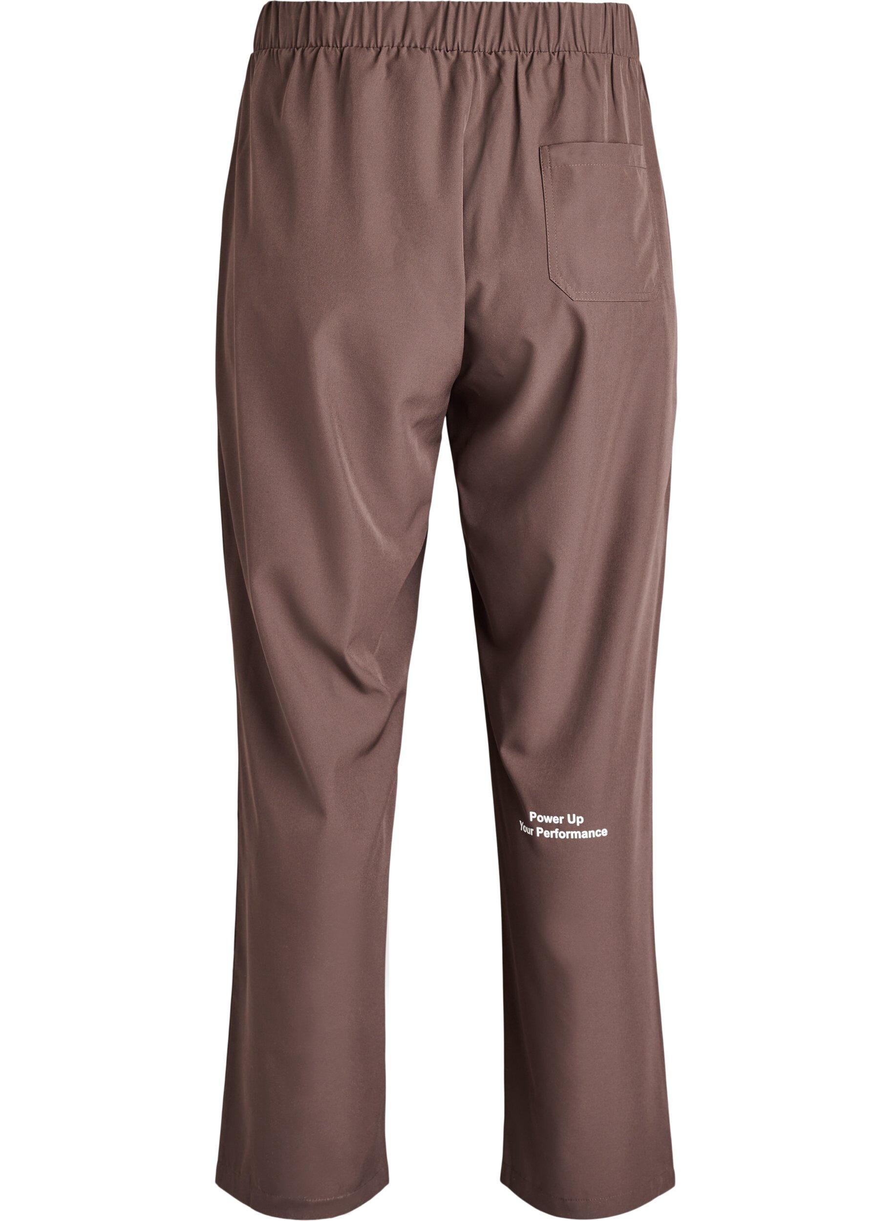 Zizzi Pantalon de sport taille haute et coupe droite, Marron, Packshot image number 1