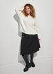 Trui met kabelpatroon, Vanille, Model image number 1