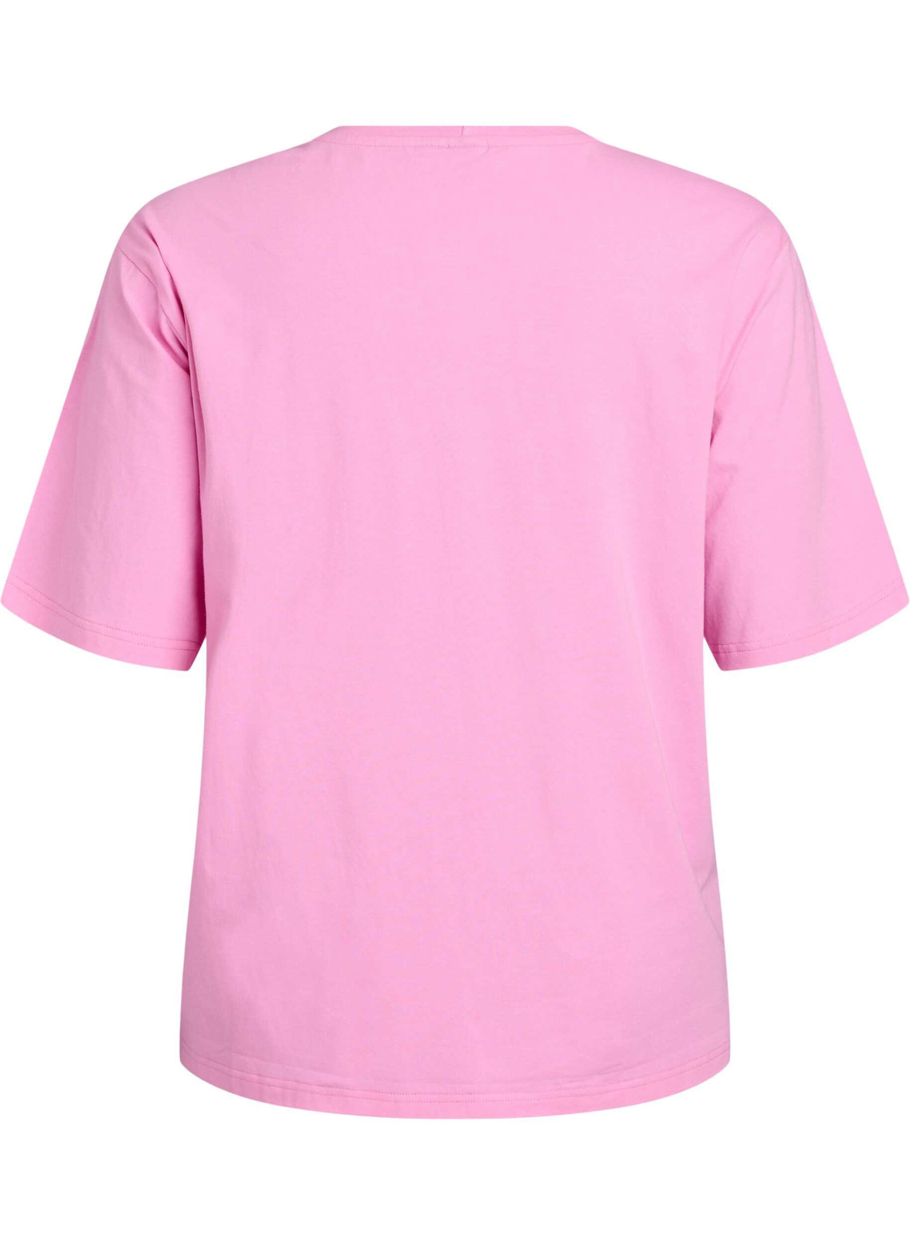 ZizziT-shirt sportif en coton bio, Rose, Packshot image number 1