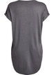 Chemise de nuit &agrave; manches courtes avec imprim&eacute; texte, Noir, Packshot image number 1