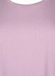 T-shirt &agrave; manches courtes en coton m&eacute;lang&eacute;, Mauve, Packshot image number 2