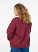 Sweatshirt met geborduurd Milaan-motief, Donker Bordeaux, Model image number 2