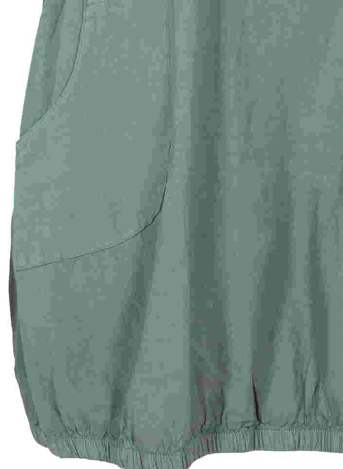 Robe sans manches en coton, Balsam Green, Packshot image number 3