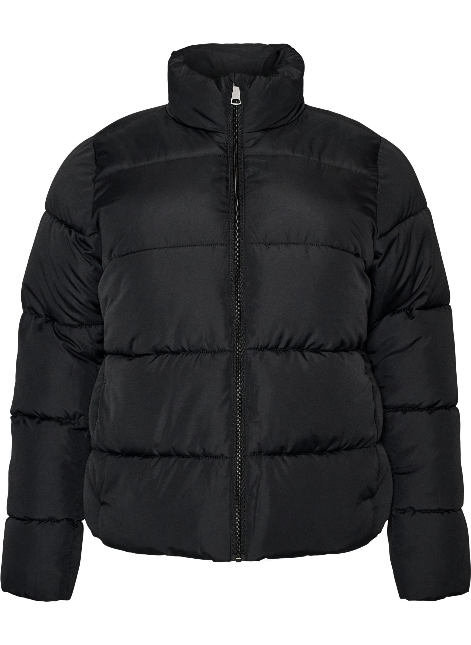ZizziDoudoune courte avec col montant, Noir, Packshot image number 0