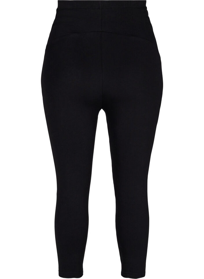 Leggings de grossesse avec longueur 3/4, Black, Packshot image number 1