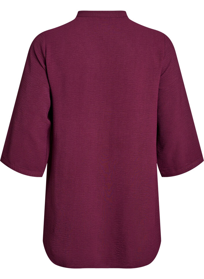FLASH - Tuniek met 3/4 mouwen, Donker Bordeaux, Packshot image number 1