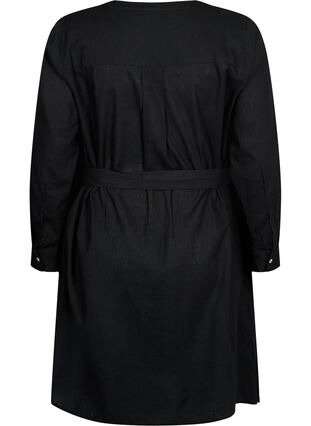 Robe chemise à manches longues, Black, Packshot image number 1