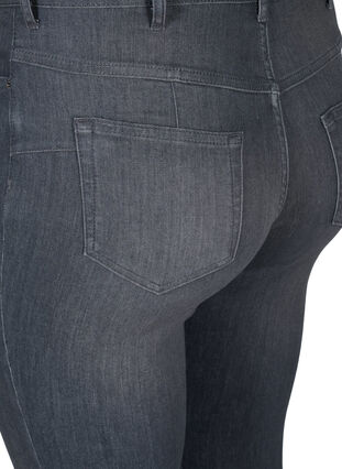 Amy jeans met hoge taille en push up, Grey Denim, Packshot image number 3