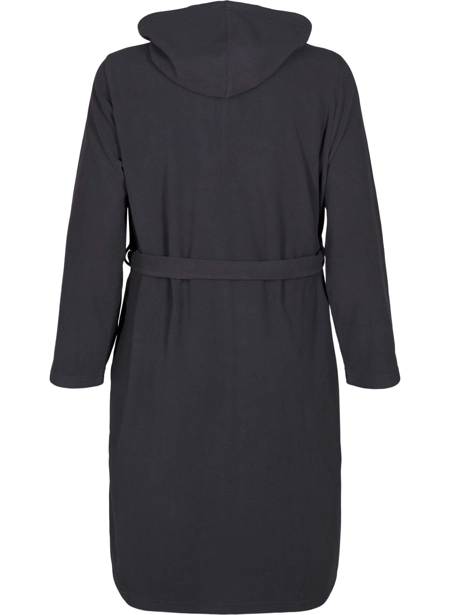 ZizziOchtendjas met rits en capuchon, Grijs, Packshot image number 1