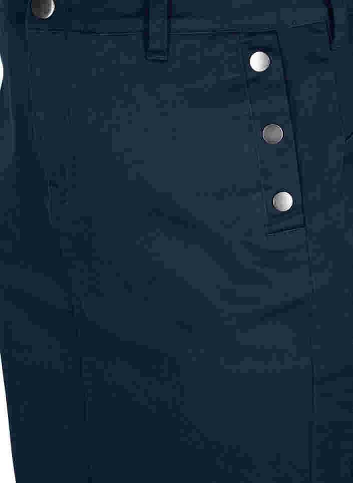 Jupe ajustée avec boutons, Navy, Packshot image number 2