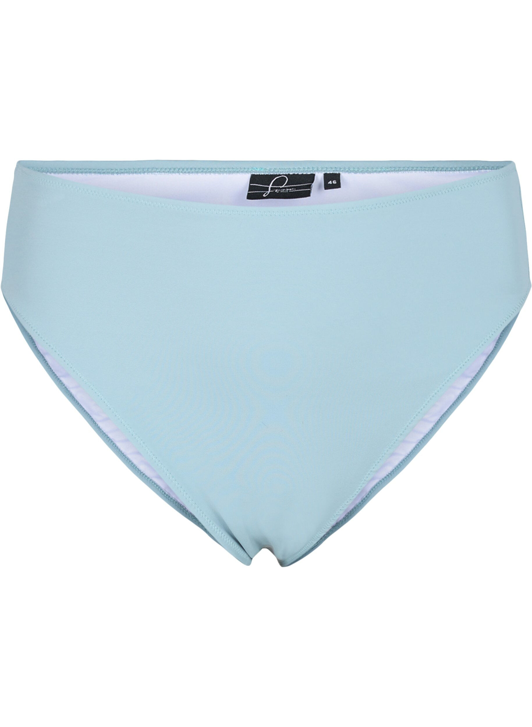 Zizzi Culotte de bikini ta&iuml; taille haute, Bleu, Packshot image number 0