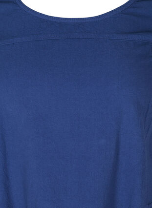 Robe en coton à manches courtes, Twilight Blue, Packshot image number 2