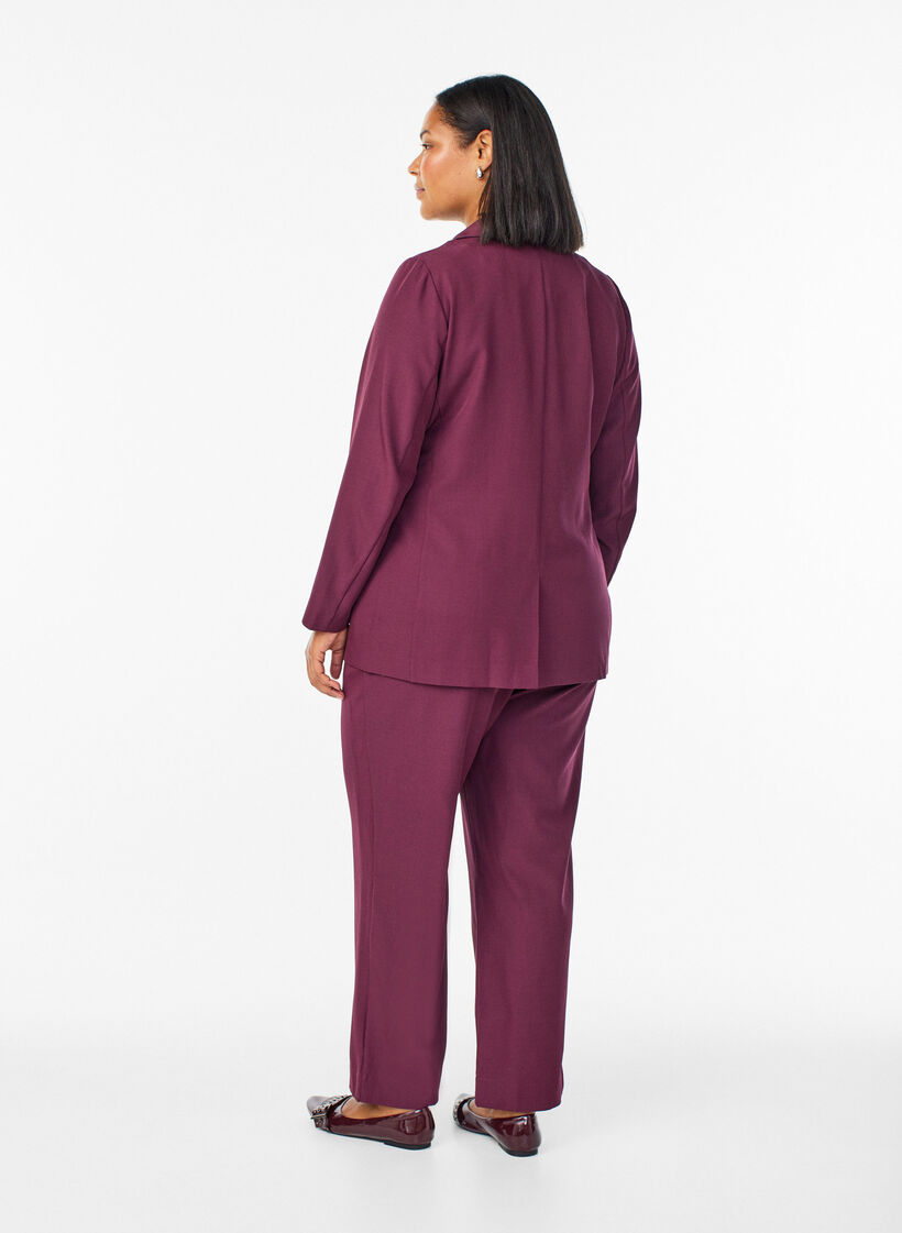 Pantalon ample avec poches, Bordeaux fonc&eacute;, Model image number 1