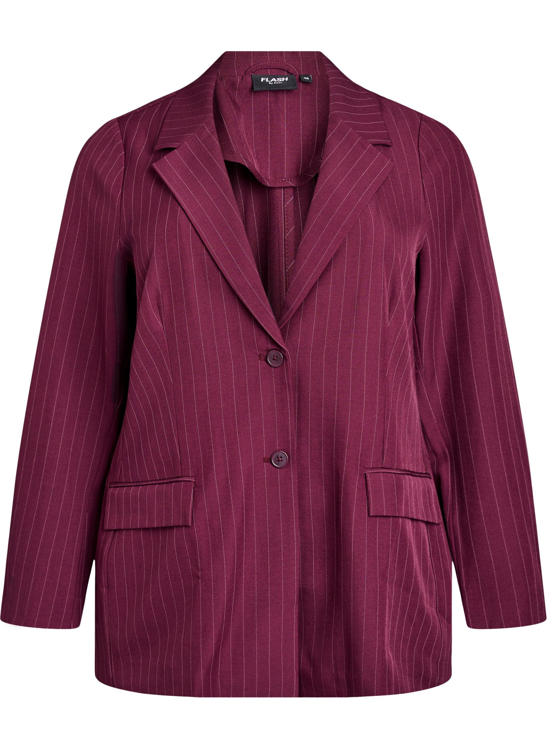 ZizziBlazer met zakken en splitjes, Rood, Packshot image number 0