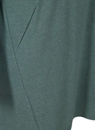 Robe pull à manches 3/4 et poches, Balsam Green Mel, Packshot image number 3