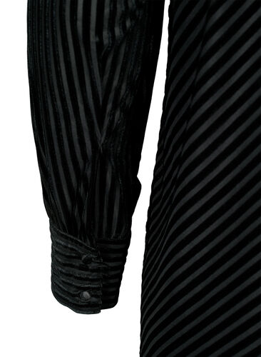 Robe texturée en velours, Black, Packshot image number 4