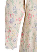 Jurk met bloemenprint en golvende textuur, Beige, Packshot image number 3