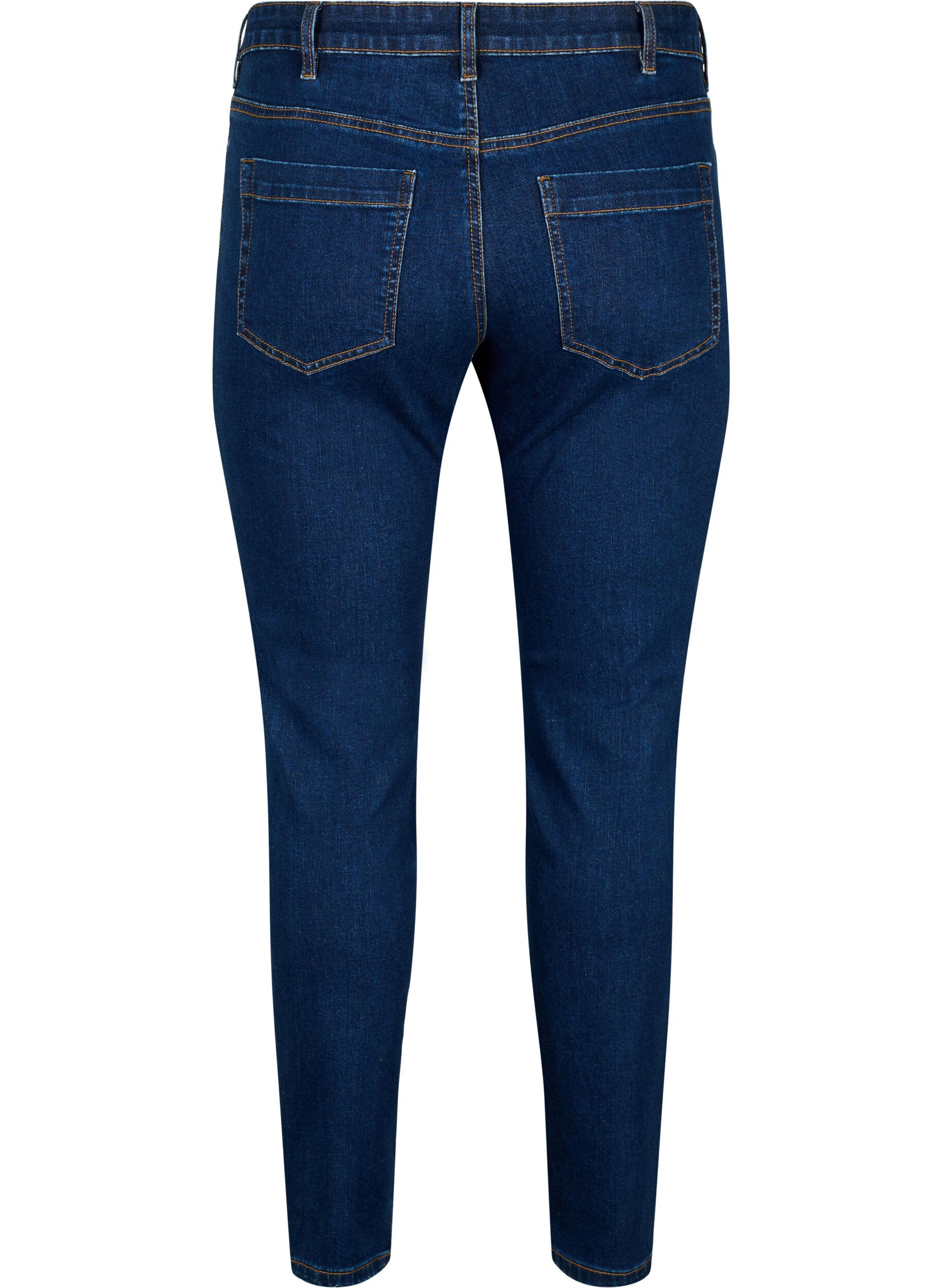 ZizziSlim-fit Emily jeans met normale taille, Blauw, Packshot image number 1