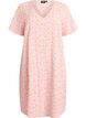 Robe &agrave; manches courtes avec col en V, Rose, Packshot image number 0