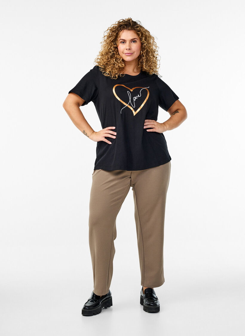 FLASH &ndash; T-shirt avec motif, Noir, Model image number 1