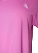 Sportief t-shirt met korte mouwen en v-hals, Paars, Packshot image number 2