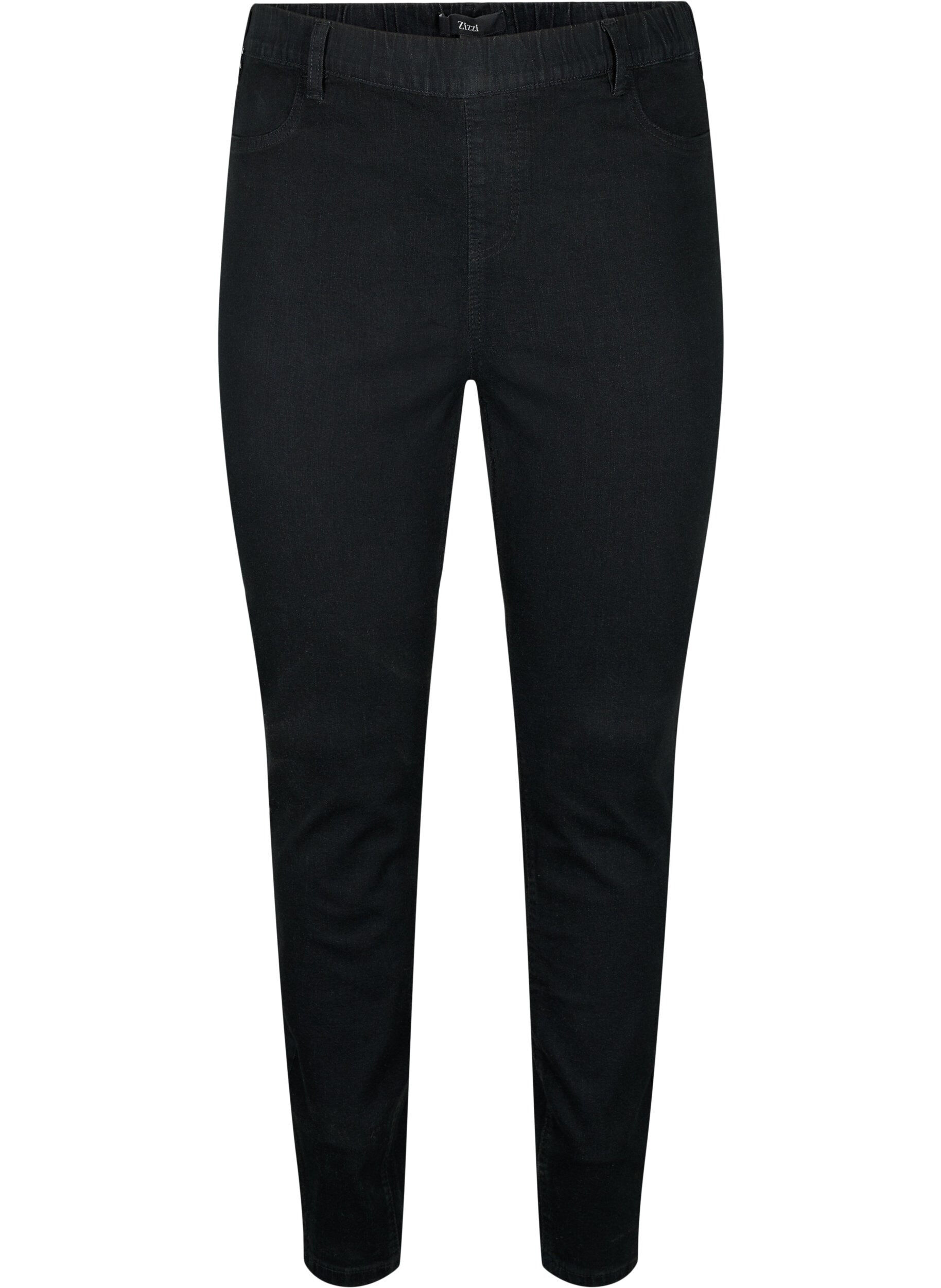 ZizziJeggings met achterzakken, Black, Packshot image number 0