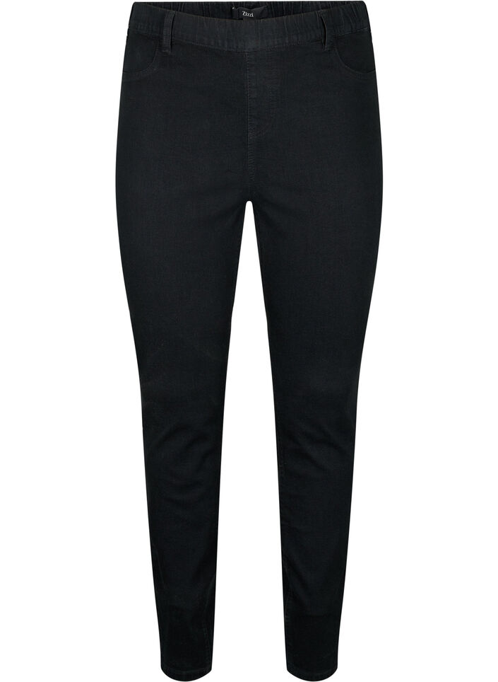 Jeggings met achterzakken, Black, Packshot image number 0