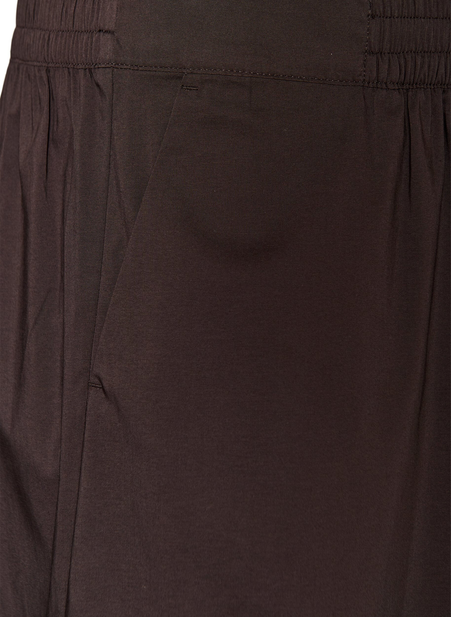ZizziPantalon ballon avec poches et ceinture &eacute;lastique, Marron, Packshot image number 2