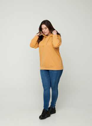 Sweatshirt avec citation, Spruce Yellow Mel., Model image number 3