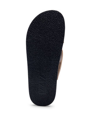 Sandale en faux daim avec lanières croisées, Woodsmoke, Packshot image number 4