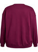 Sweat-shirt avec imprim&eacute; texte, Bordeaux fonc&eacute;, Packshot image number 1